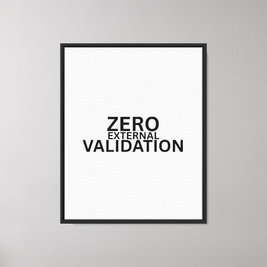 Zero Externe Validatie Professioneel Canvasprint Canvas Afdruk (Voorkant)