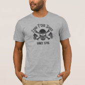 Zero F*cks Gegeven Sinds 1776 Skull T-Shirt (Voorkant)