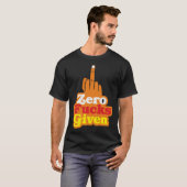 Zero FKS gegeven Bollywood sarcastisch T-shirt (Voorkant volledig)