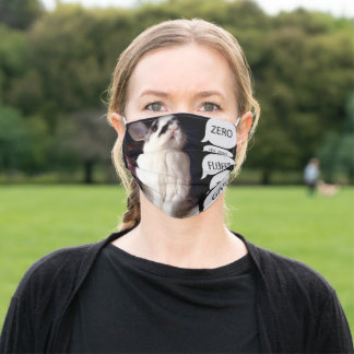 Zero Fluffs Bunny Rabbit Stoffen Mondkapje