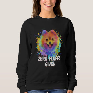 Zero Fluffs Given Pomeranian Pom Pom Humor Dog 1 Trui