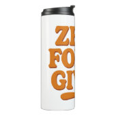 Zero Forks Given Funny Retro Travel Mug Thermosbeker (Gedraaid links)