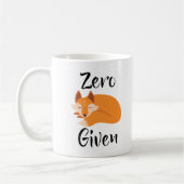 Zero Fox bij mok koffie (Links)