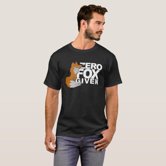Zero Fox Gegeven Fox Gag T-shirt (Voorkant volledig)
