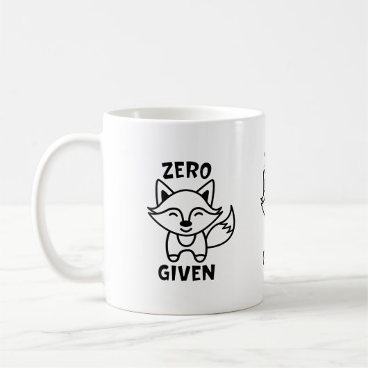 Zero Fox Gegeven Meme Mok (Links)