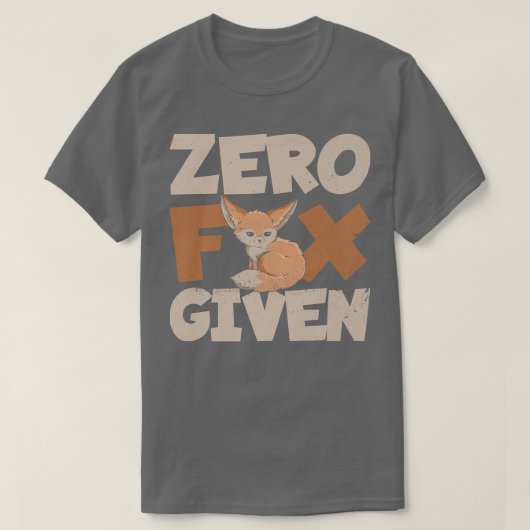 Zero Fox gegeven woordspeling voor een Fennec Fox- T-shirt (Design voorkant)