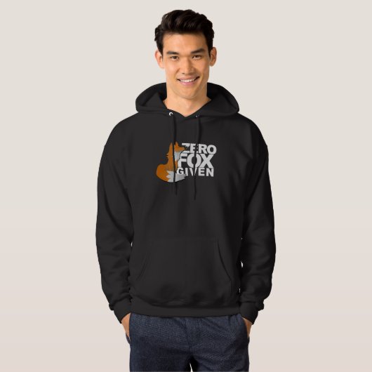 Zero Fox Given  Fox  Gag Hoodie (Voorkant volledig)