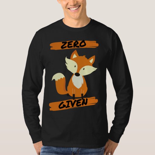 Zero Fox Given  Pun T-shirt (Voorkant)