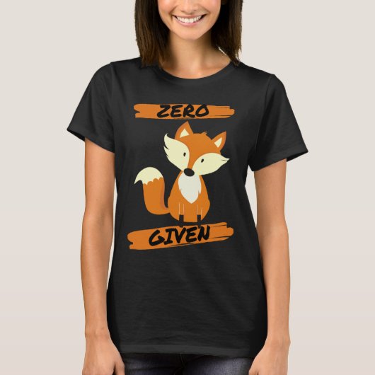 Zero Fox Given  Pun T-shirt (Voorkant)