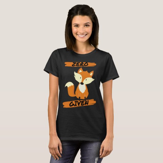 Zero Fox Given  Pun T-shirt (Voorkant volledig)