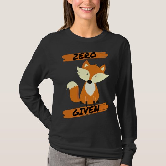 Zero Fox Given  Pun T-shirt (Voorkant)