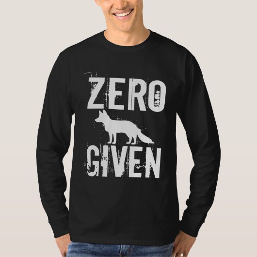 Zero Fox Given T-shirt (Voorkant)