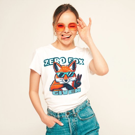 "Zero Fox" grappig gegeven T-shirt