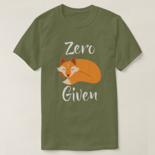 Zero Fox krijgt coolste houding T-Shirt