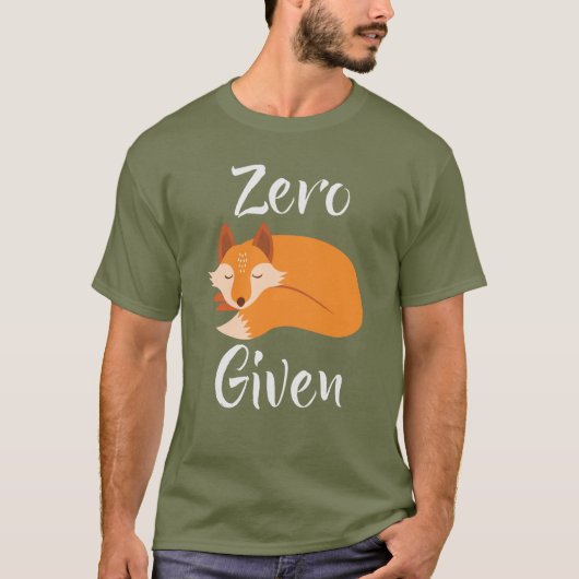 Zero Fox krijgt coolste houding T-Shirt (Voorkant)