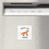 Zero Fox krijgt Funny Sarcasm Wilde Dieren Pun Magneet (Insitu (Vaatwasser))