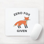 Zero Fox krijgt Funny Sarcasm Wilde Dieren Pun Muismat (Met muis)