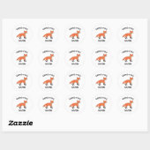 Zero Fox krijgt Funny Sarcasm Wilde Dieren Pun Ronde Sticker (Vel)