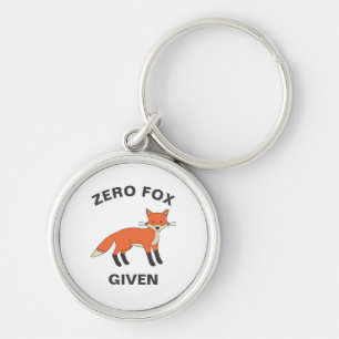 Zero Fox krijgt Funny Sarcasm Wilde Dieren Pun Sleutelhanger