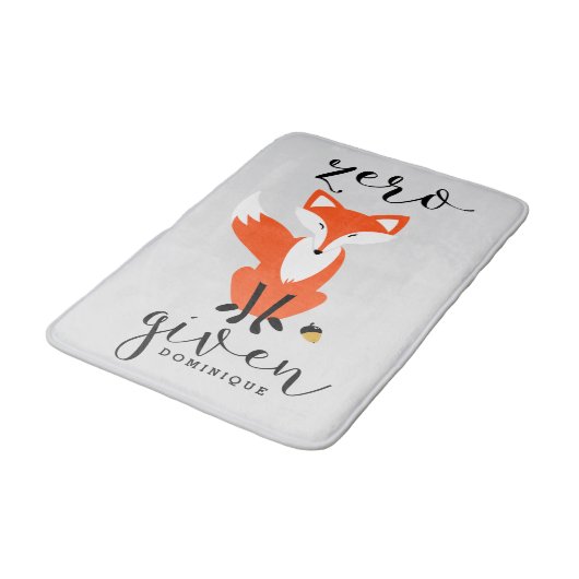 Zero Fox krijgt grappige woordspeling gepersonalis Badmat (Gekanteld)