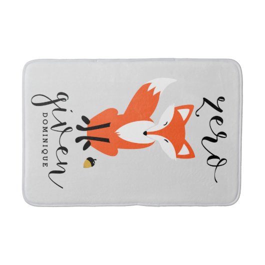 Zero Fox krijgt grappige woordspeling gepersonalis Badmat (Voorkant)