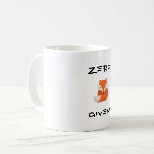 "Zero Fox provided" koffie-Mok Koffiemok (Voorkant links)