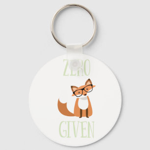 Zero Fox toegediend als grappig dierlijk fox Sleutelhanger