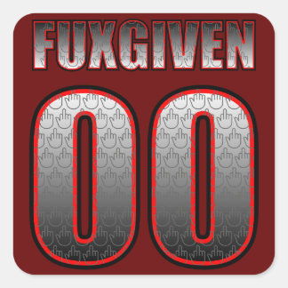 Zero Fuxgiven Vierkante Sticker