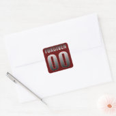 Zero Fuxgiven Vierkante Sticker (Envelop)