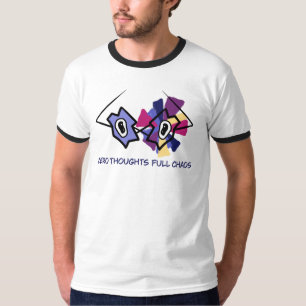 Zero Gedachten Volledige Chaos Grappige Heren T-Sh T-shirt