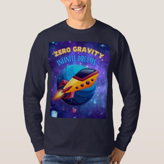 Zero Gravity Infinity Dreams, Rocketship T-shirt (Voorkant)