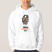 Zero gravity vibes ruimte motivatie ondertiteld hoodie (Voorkant)