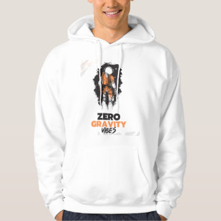 Zero gravity vibes ruimte motivatie ondertiteld hoodie
