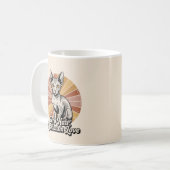 Zero Haar Maximale Liefde Sphynx Retro Koffiemok (Voorkant links)