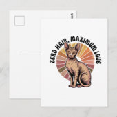 Zero Haar Maximum Liefde Sphynx Kunst Briefkaart (Voorkant / Achterkant)