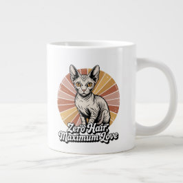 Zero Haar Maximum Liefde Sphynx Retro Grote Koffiekop