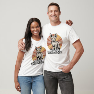 Zero Haar Maximum Liefde Sphynx Retro T-shirt