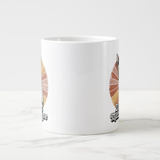 Zero Hair Maximum Love Sphynx Retro Grote Koffiekop (Voorkant)