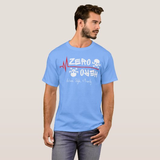 Zero Hero vintage T-shirt (Voorkant volledig)