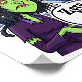 Zero Hex Gegeven Grappige Heks Halloween Kostuum T Poster (Hoek)