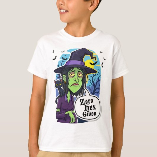 Zero Hex Given Funny Witch Halloween Costume Tee  T-shirt (Voorkant)