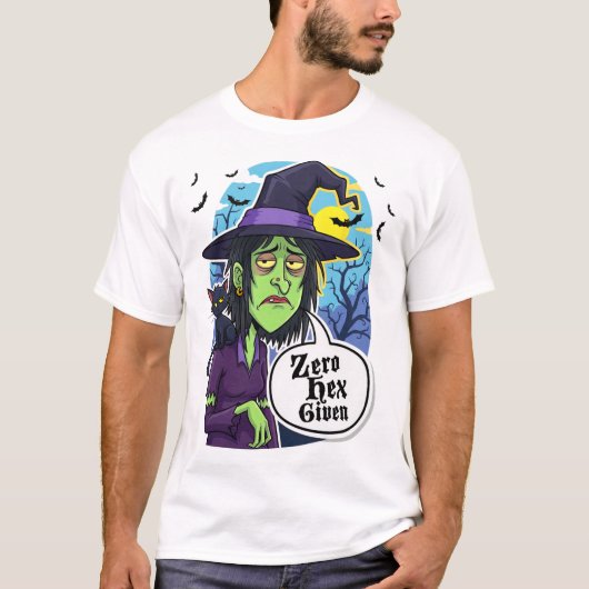 Zero Hex krijgt T-shirt voor grappige heks Hallowe (Voorkant)