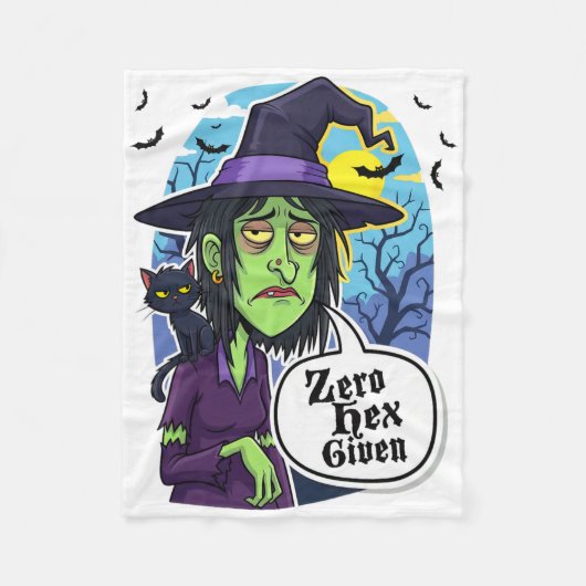 Zero Hex krijgt T-shirt voor grappige heks Hallowe Fleece Deken (Voorkant)