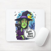 Zero Hex krijgt T-shirt voor grappige heks Hallowe Muismat (Met muis)