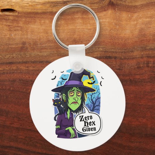 Zero Hex krijgt T-shirt voor grappige heks Hallowe Sleutelhanger (Voorkant)