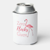 Zero-koppels met grappige flamingo blikjeskoeler (Blikje Achterkant)