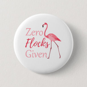 Zero-koppels met grappige flamingo ronde button 5,7 cm
