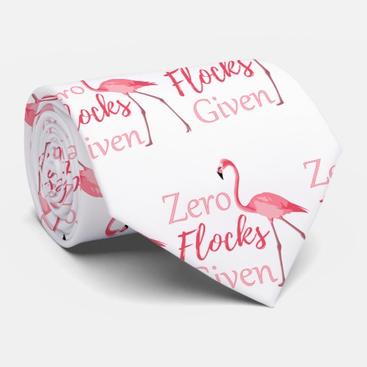 Zero-koppels met grappige flamingo stropdas (Opgerold)