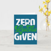 Zero Lucks Gegeven Grappige Ierse St. Patrick's Da Kaart (Gele Bloem)