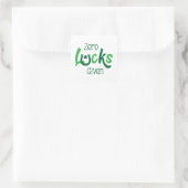 Zero Lucks Gegeven - Grappige St Patrick's Day Vierkante Sticker (Tas)